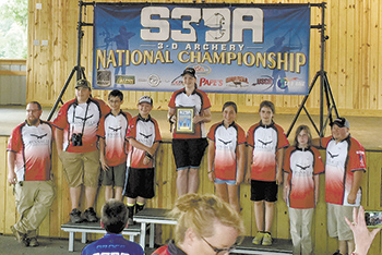 Pinnacle Classical Academy Thunderbird Middle School second place  National Champions in the Archery Shooters Association Tournament