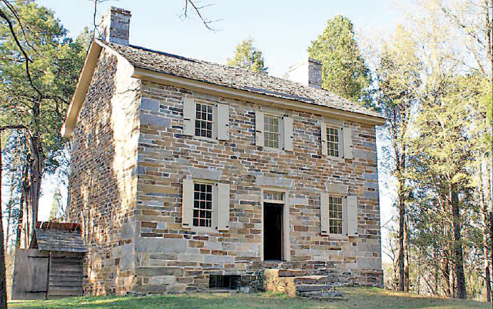 This 1803 Howser House is only open to the pubic two times each year. Photo by Kings Mountain National Military Park