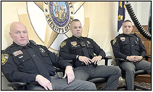 Cleveland County Sheriff Deputy Robert Taylor, Deputy Jimmy Ellis and Lt. Jody Seagle acted quickly to save a man's life. Photo provided
