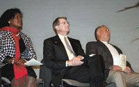 Speakers were Dr. Martin Luther King:  Dr. Linda H. Hopper, Assistant Superintendent, Cleveland County Schools; Shelby Mayor Ted Alexander and Johnny Hutchins, Chairman, Cleveland Board of Commissioners. 