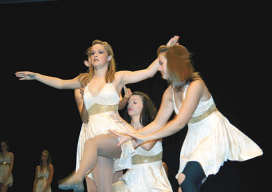 One of the 35 theme dance presentations.