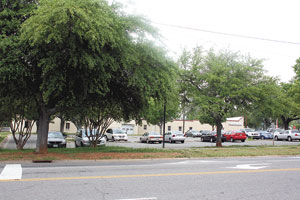 Current parking lot at the corner of Marion & Morgan Streets