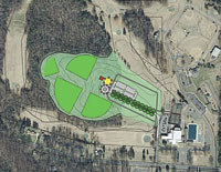 A rendering overview of the parkâ€™s Phase I.