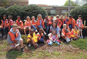 Teacher, Robin Tench  and the Jefferson Elementary Second Graders.