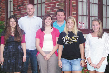 Laura Rose, Anna Keeley, Nick Carpenter and Sarah Casaday. With them here are also Allison Stitt, left and Davy Lowman.