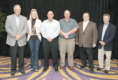 Pictured left to right: Gary Taylor, Miranda Kinmon, Ronnie Sewell, Mike Humphries, Barry Pulskamp, Mitch Briggs.