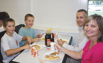 Eddie Bailes and his family.