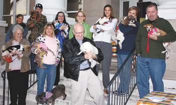 This group of pet lovers, were just a few that attended the  second annual AWAâ€™s blessing of the animals.