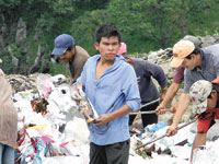 A scene from the "dump" in Nicaragua.