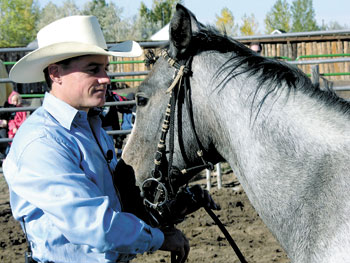 Todd Pierce is with Riding High Ministries and is the Professional Bull Riders (PBR) pastor. Todd breaks a horse as a gospel message illustration. He will be in Mintz Arena at Polkville Baptist Church on Sunday, June 17 at 10:00 am, with his presentation.