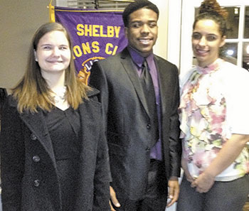 Scholarship contenders: left to right: Christina Alexander, Dante Murphy, and Taleya Durham.