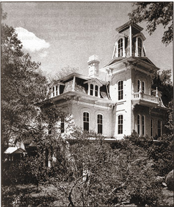 The "Bankers House" at 319 North Lafayette Street. It was built in 1876 by Jessie Jenkins. Six bank Presidents lived there. The last being George Blanton, Jr. 