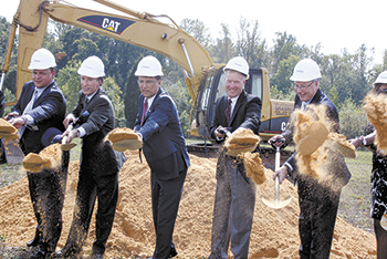 The official groundbreaking took place on October 4th.