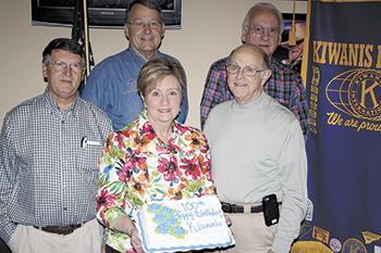 (l to r) front: President Jamie Richard, Martha Bivins and Dave Barker back: Bill Turpish and Jim Kunkle.