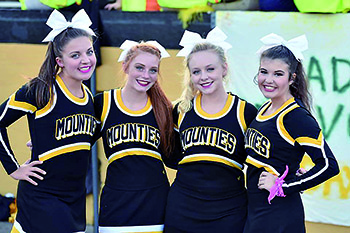 The Kings Mountain High School cheerleaders will participate in the Mountaineer Days Heritage Festival Homecoming parade.