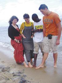 ISEE team at the lake
