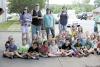 Preschoolers wait for the Clydesdales!